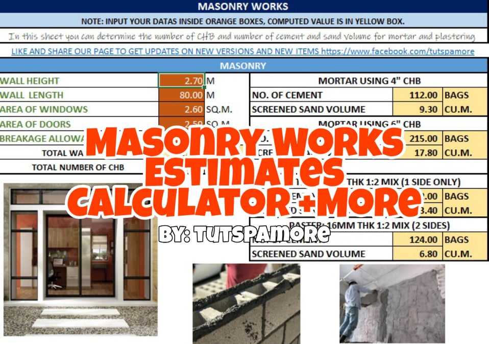 (Downloadable) Easy Construction Estimates Calculator – Construction ...